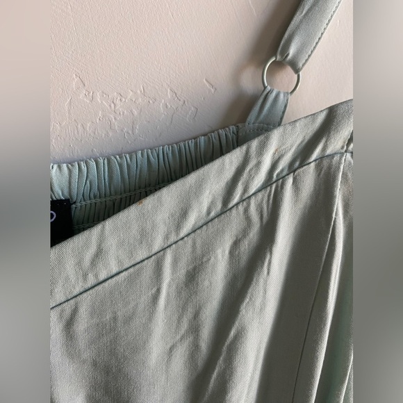 Torrid - Mint Blue Challis Shark bite Skater Dress - Picture 6 of 14